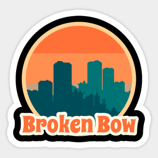 Vintage Broken Bow Sticker